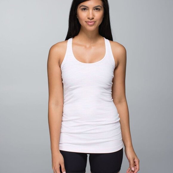 lululemon athletica Tops - Lululemon Women Barely Pink Racerback Workout Tank Top Size 13 Inches Pit To Pit